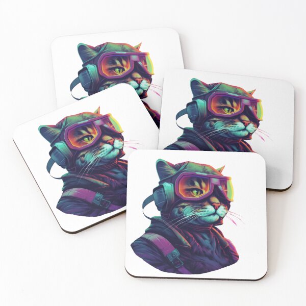 Item preview, New Wave Pilot Kitty Cat designed and sold by Bad Kitties.