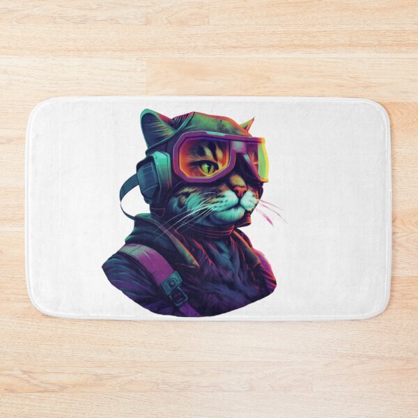 Artikelvorschau, New Wave Pilotin Kitty Cat entworfen und verkauft von Bad Kitties.