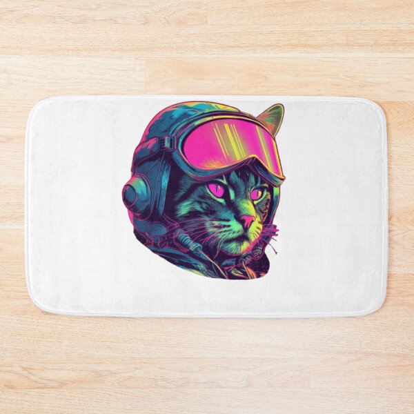 Item preview, Synthwave Pilot Kitty Cat designed and sold by Bad Kitties.