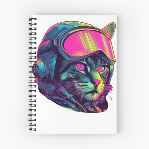 Item preview, Synthwave Pilot Kitty Cat designed and sold by Bad Kitties.