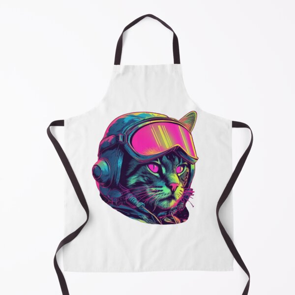 Item preview, Synthwave Pilot Kitty Cat designed and sold by Bad Kitties.