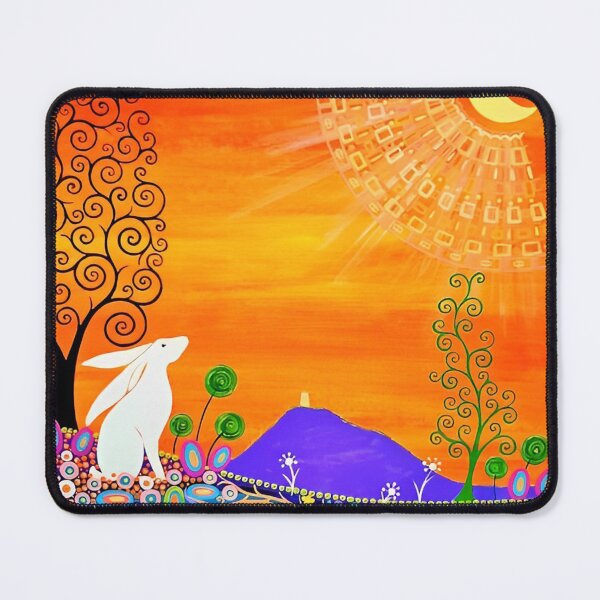 Item preview, Moon Gazing White Rabbit designed and sold by rachealmueller.