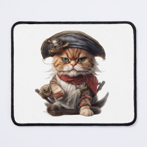 Item preview, Captain Floofy Pirate Kitty Cat designed and sold by Bad Kitties.