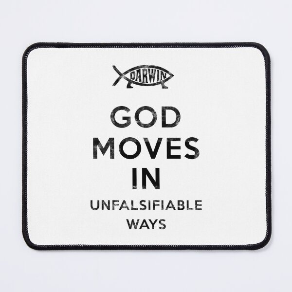 Item preview, God Moves In Unfalsifiable Ways (Darwin) [Red Worn Look] designed and sold by politicalamity.