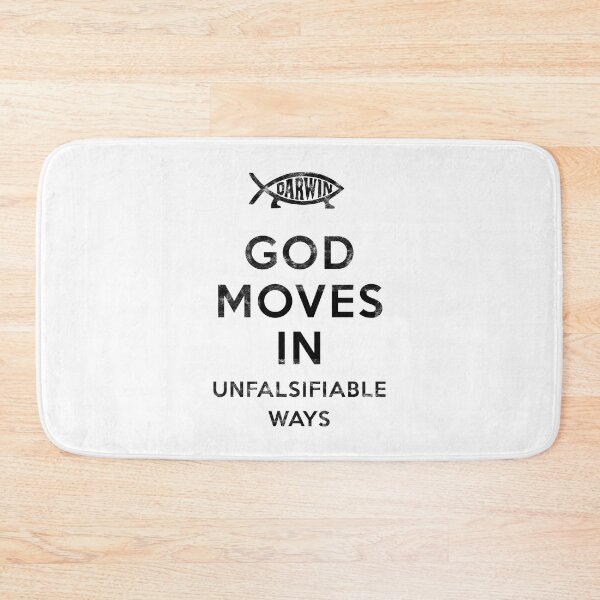Item preview, God Moves In Unfalsifiable Ways (Darwin) [Red Worn Look] designed and sold by politicalamity.