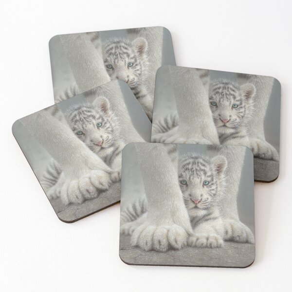 Item preview, White Tiger Cub "Sheltered" designed and sold by Collin Bogle.