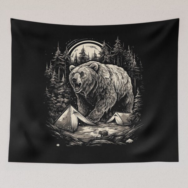 Item preview, Camping With Bears. designed and sold by DiamondPixel.