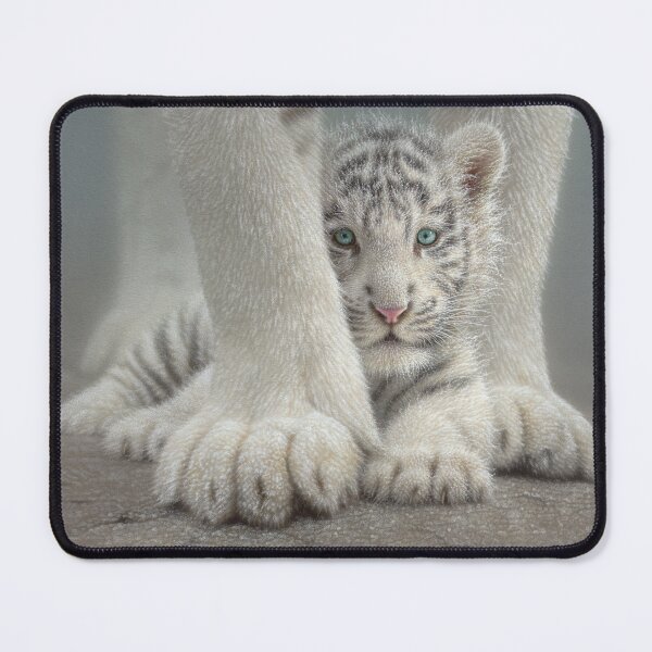 Item preview, White Tiger Cub "Sheltered" designed and sold by Collin Bogle.