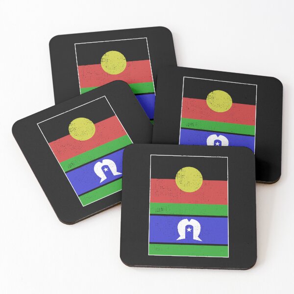 Item preview, Copy of Indigenous Torres Strait Islander Flag [Worn Look] designed and sold by politicalamity.