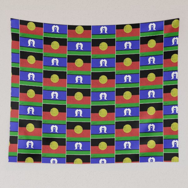Item preview, Copy of Indigenous Torres Strait Islander Flag [Worn Look] designed and sold by politicalamity.