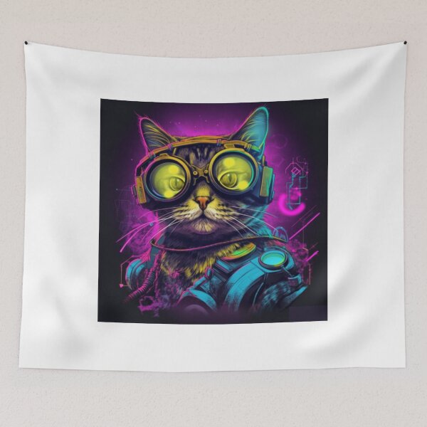 Item preview, Cyberpunk Kitty Cat designed and sold by Bad Kitties.
