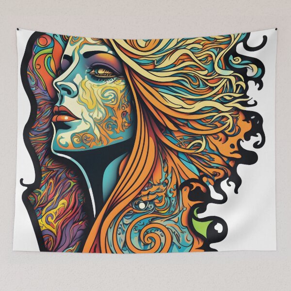 Item preview, Elegant Vibrance l Polygon l Woman l Color designed and sold by Artsynator.