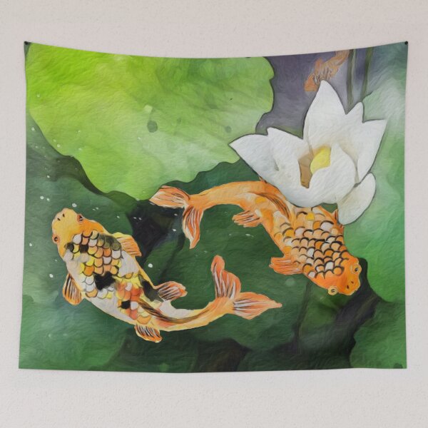 Item preview, Koi Fish In Dark Waters designed and sold by Heathermarie321.