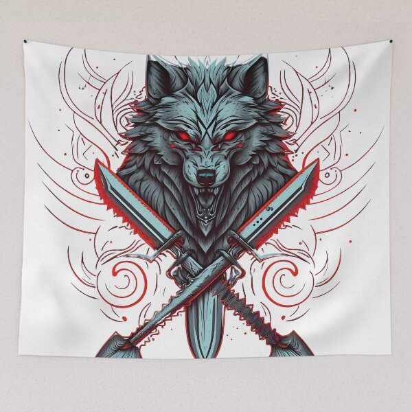 Item preview, Fierce Wolf l Bloody l Menacing designed and sold by Artsynator.