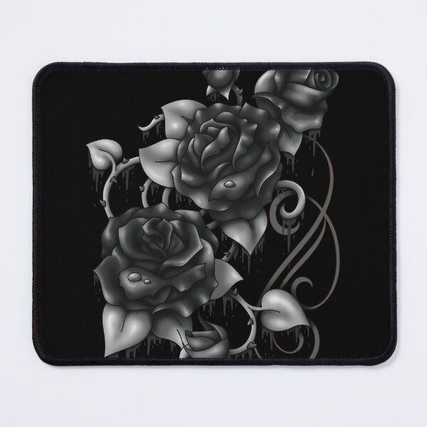 Item preview, Bleeding roses black and white designed and sold by ACID-REIGN.
