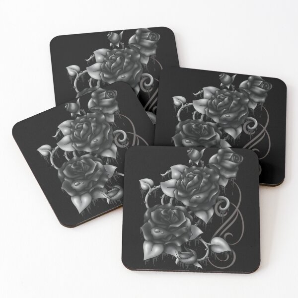Item preview, Bleeding roses black and white designed and sold by ACID-REIGN.