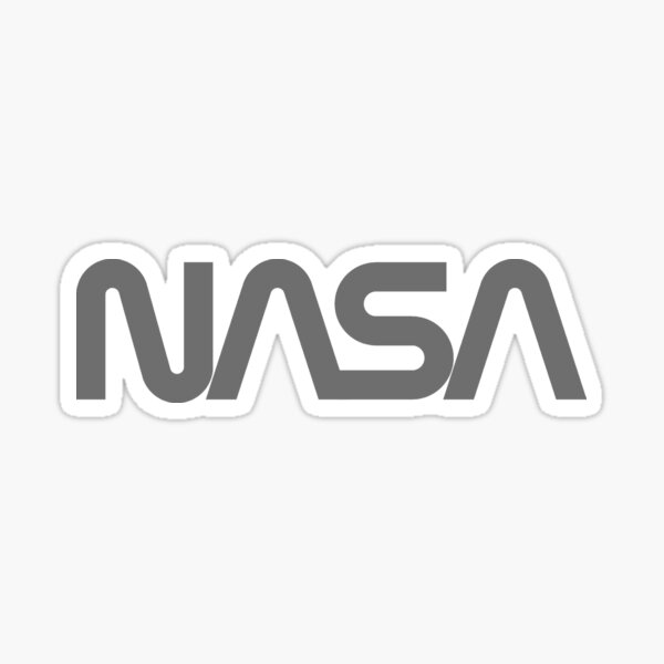 NASA Worm logo for Dark Colors Sticker