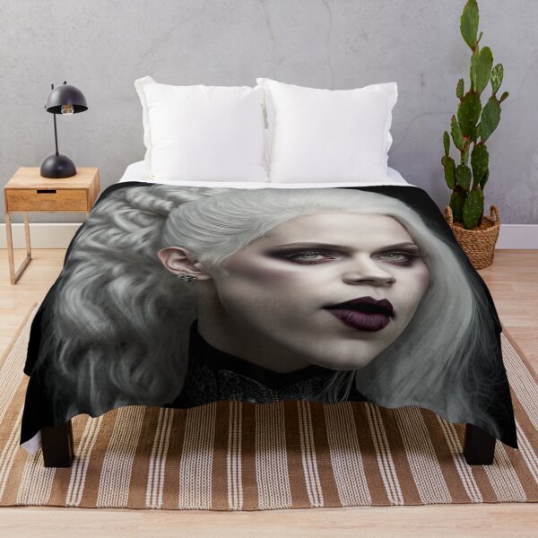 Item preview, Goth girl portrait art designed and sold by Simone Davino.