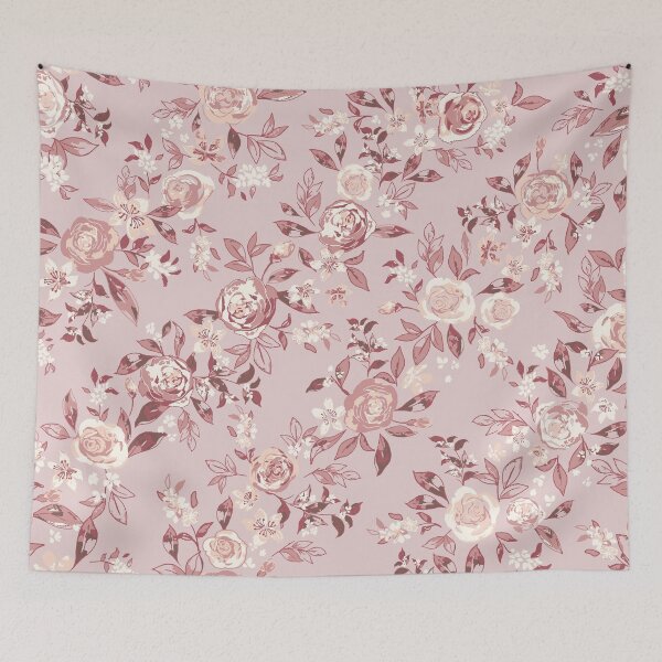 Item preview, Rose Garlands in Purple designed and sold by Jean-Pham.