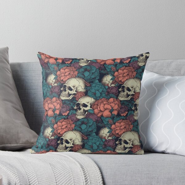 Item preview, Skulls and Peonies designed and sold by Rottopics.