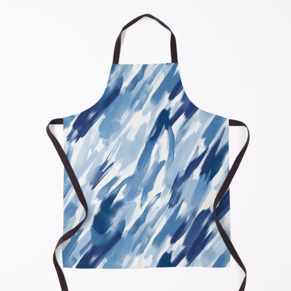 Item preview, Blue Hues Brush Strokes Abstract Pattern Expressionism Blue designed and sold by iPaint Airbrush Studio.