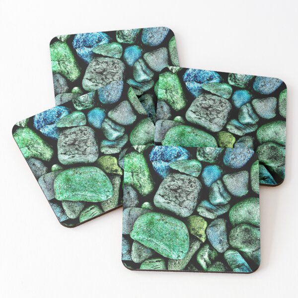 Item preview, Colored Rocks Blue-Green designed and sold by CJRPics.