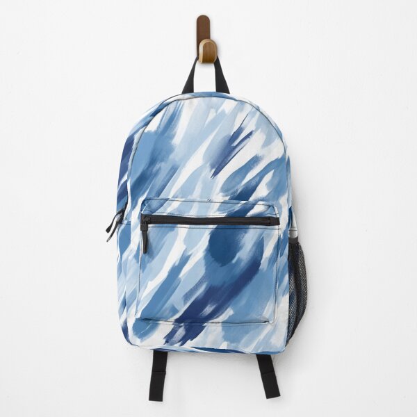 Item preview, Blue Hues Brush Strokes Abstract Pattern Expressionism Blue designed and sold by iPaint Airbrush Studio.