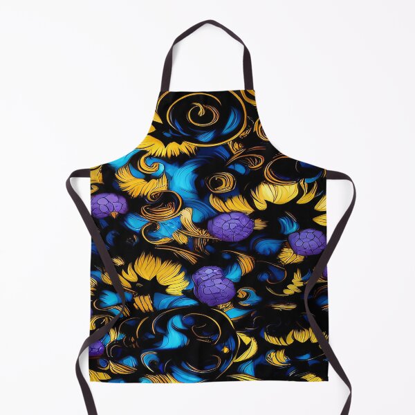 Item preview, Yellow and Purple Flowers with Twirls and Swirls designed and sold by deniselynnimage.