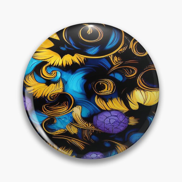 Item preview, Yellow and Purple Flowers with Twirls and Swirls designed and sold by deniselynnimage.