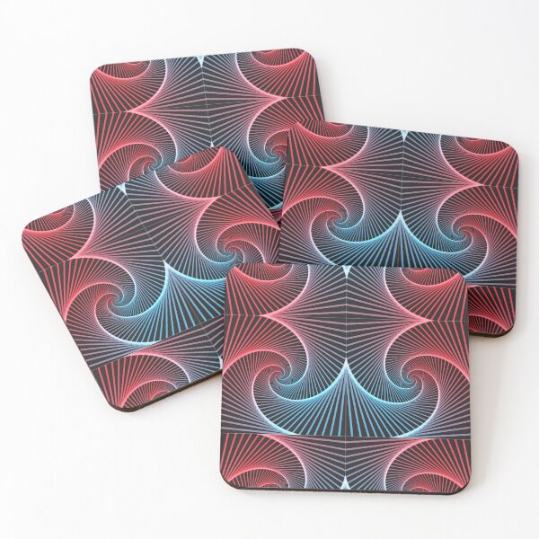 Item preview, Red and Blue Optical Illusion Pattern designed and sold by Mark Cannon.