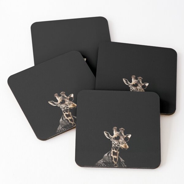 Item preview, Funny goth giraffe animal art designed and sold by Simone Davino.