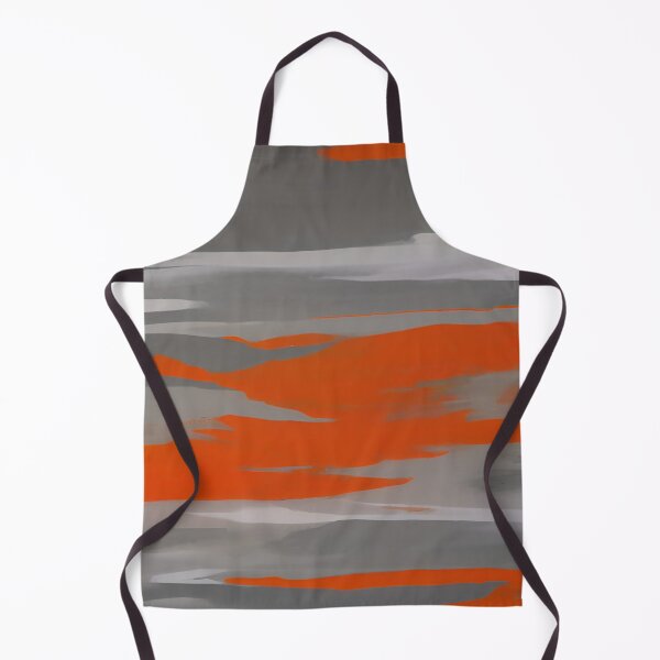 Item preview, Abstract Orange and Gray Brush Splashed Strokes Design designed and sold by deniselynnimage.