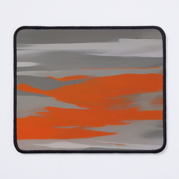 Item preview, Abstract Orange and Gray Brush Splashed Strokes Design designed and sold by deniselynnimage.