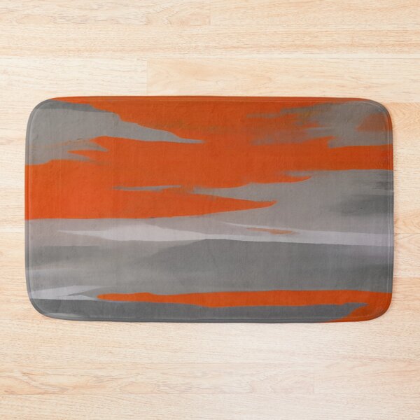 Item preview, Abstract Orange and Gray Brush Splashed Strokes Design designed and sold by deniselynnimage.