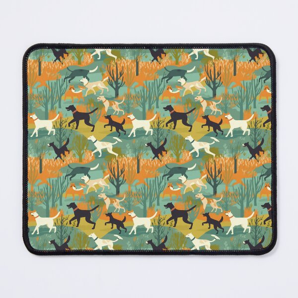 Item preview, Dogs Playing in the Park Tile designed and sold by visionarykidd.