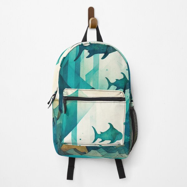 Item preview, underwater geometric shapes watercolor designed and sold by shokA Design.