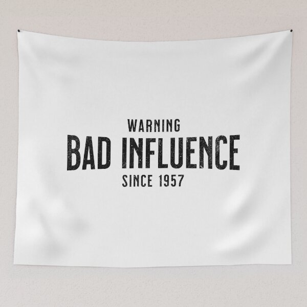 Item preview, Warning - Bad Influence Since 1957 - Classic Birthday Gift For Any Legend Born In 1957 designed and sold by AlanPhotoArt.
