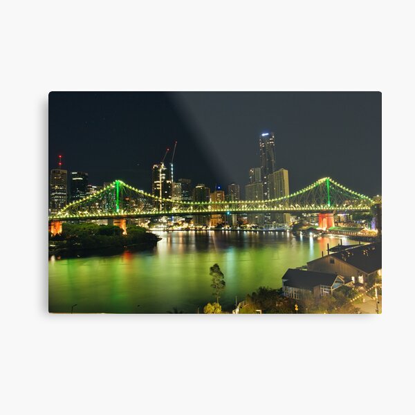 Item preview, Brisbane Story bridge lighted green designed and sold by BabeShotsPhotos.