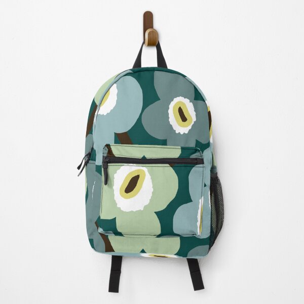 Item preview, Iconic Retro Scandinavian Floral Pattern in Green and Blue designed and sold by Deutschic.
