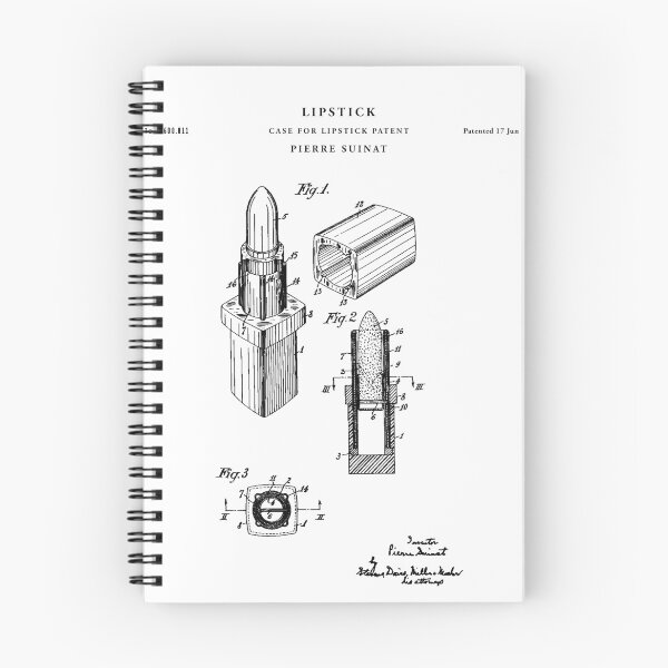 Item preview, Lipstick Patent Drawing Blueprint designed and sold by Vintago.