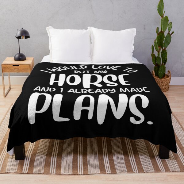 Item preview, Funny Horse Lover I Would Love To But My Horse And I Already Made Plans Horse Owners Gift designed and sold by MouDantArts.