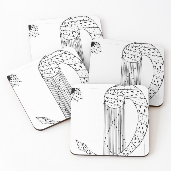 Item preview, Black And White Diamond Swirl and Fall designed and sold by ThatGirlDoodles.