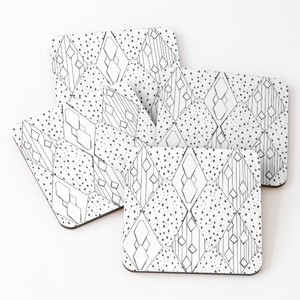 Item preview, Black and White Geometric designed and sold by ThatGirlDoodles.