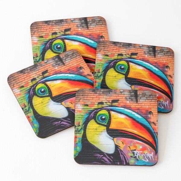 Item preview, The Oblivious Toucan | Bird Graffiti | Animal Graffiti designed and sold by ANIMALAND DESIGN.