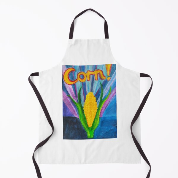 Item preview, Corn! Handpainted Vintage Poster designed and sold by Anoushay.
