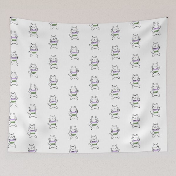 Item preview, Genderqueer Pride Cat designed and sold by DoodlesnNoodlez.