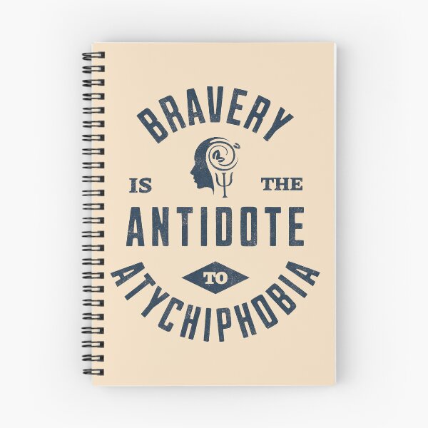 Item preview, Bravery is the antidote to atychiphobia designed and sold by Life Stuff.