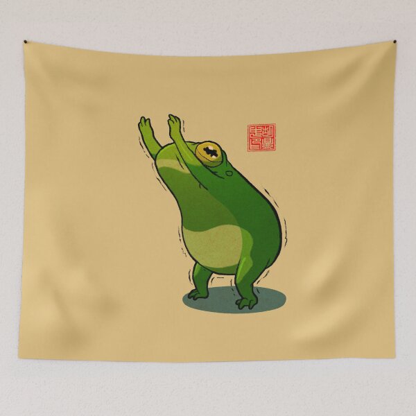 Item preview, Yoga Frog Chair Pose designed and sold by DingHuArt.