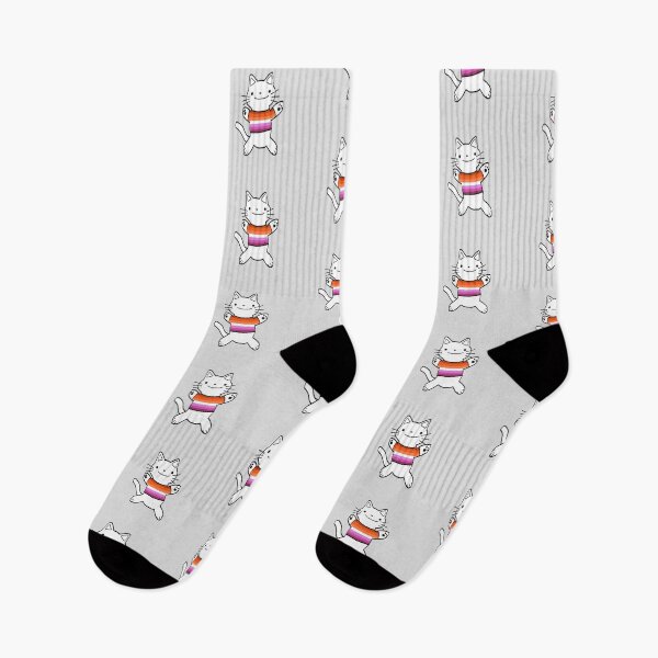 Item preview, Lesbian Pride Cat designed and sold by DoodlesnNoodlez.