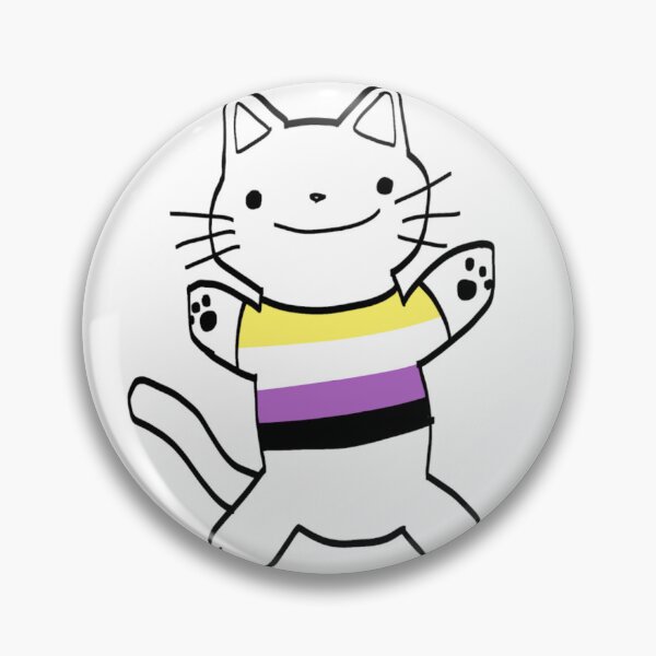 Item preview, Nonbinary Pride Cat designed and sold by DoodlesnNoodlez.